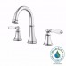 Price Pfister Courant LF-049-COPC Polished Chrome 8" - 15" Widespread Lavatory Faucet with Porcelain Handles - B01HR633I0